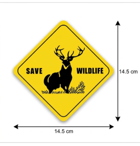 wildlife car sticker